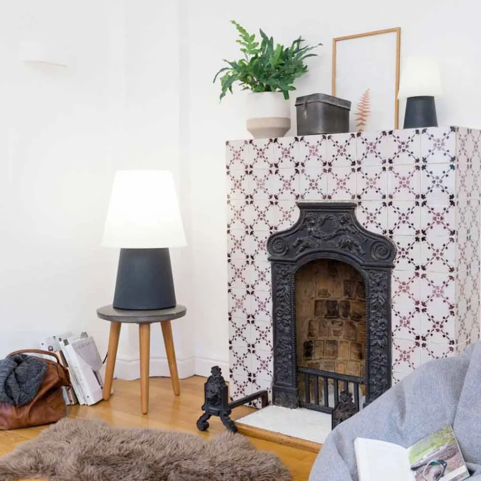 Lámpara de diseño moderno para interior o exterior en plástico de colores - Fungostar Viadurini