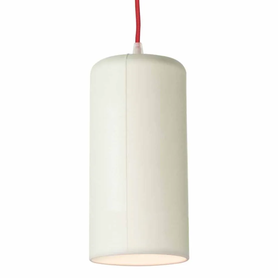 Lámpara de diseño suspendida In-es.artdesign Candle 1 en color laprene Viadurini