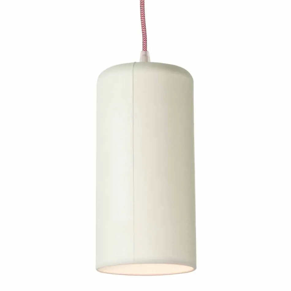 Lámpara de diseño suspendida In-es.artdesign Candle 1 en color laprene Viadurini