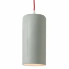 Lámpara de diseño suspendida In-es.artdesign Candle 1 en color laprene Viadurini