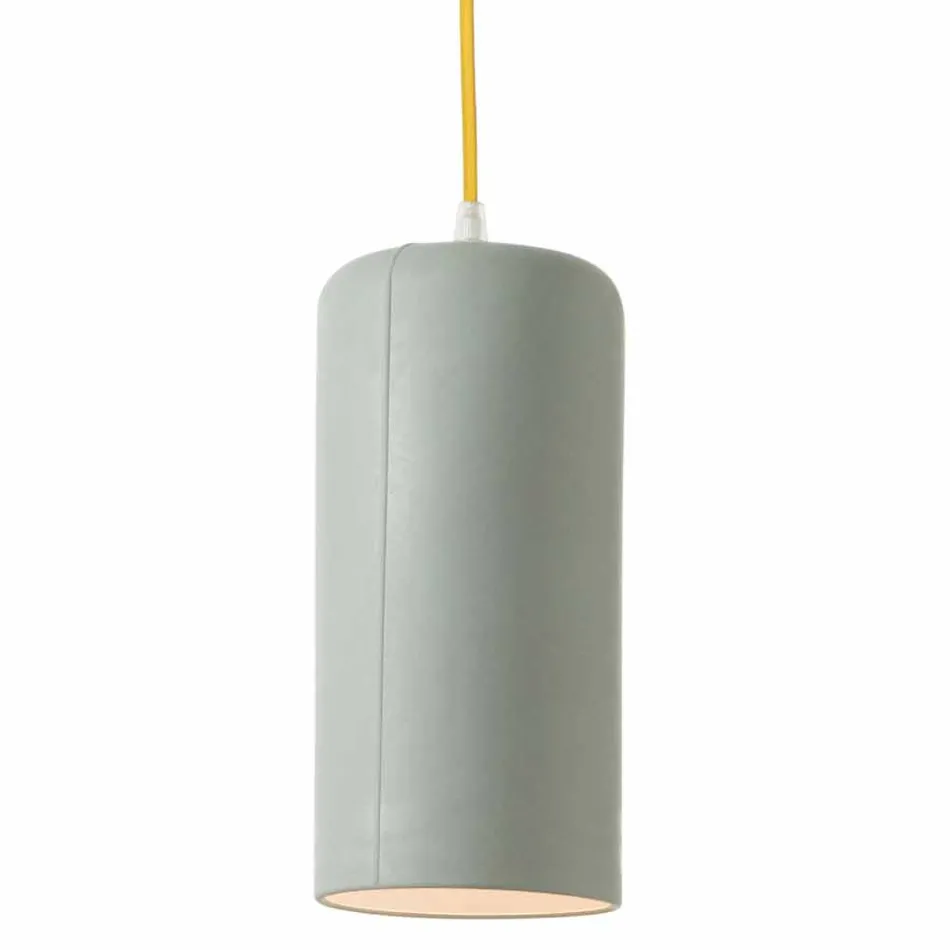 Lámpara de diseño suspendida In-es.artdesign Candle 1 en color laprene Viadurini