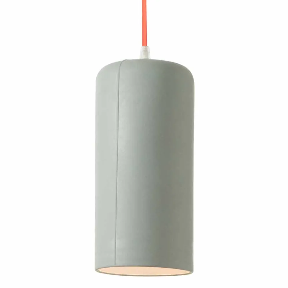 Lámpara de diseño suspendida In-es.artdesign Candle 1 en color laprene Viadurini
