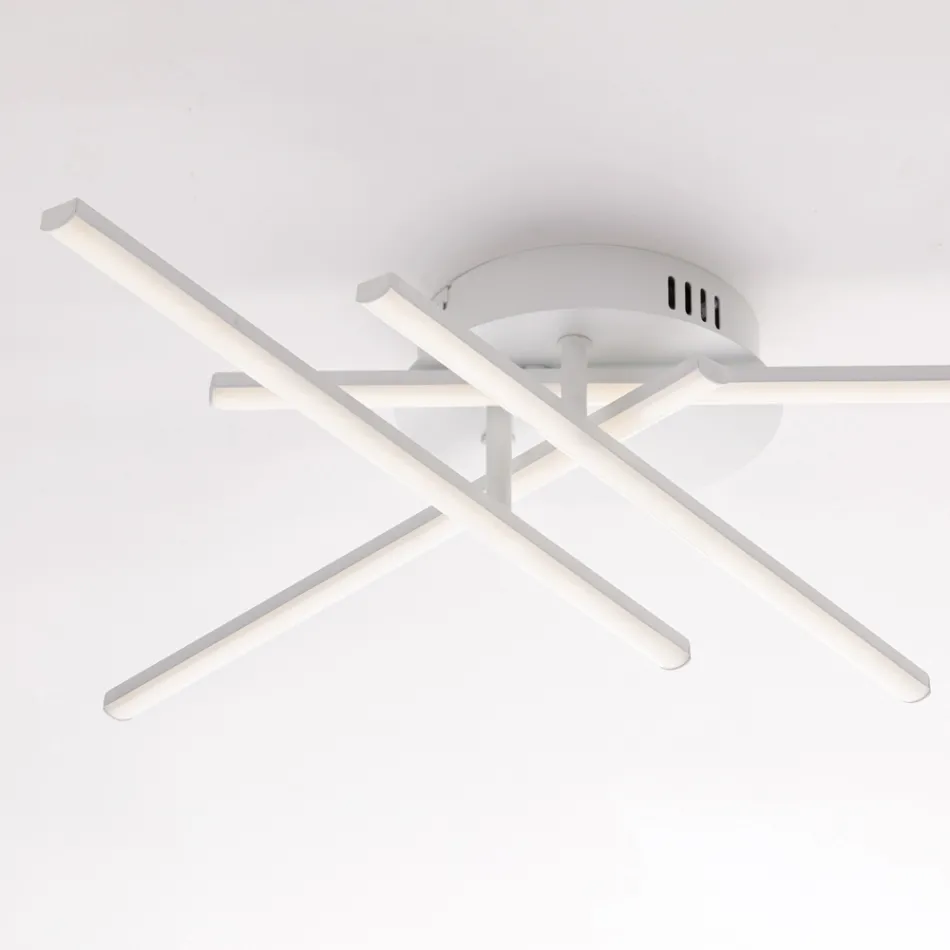 Elegante lámpara de cristal y metal fabricada en Italia para interiores refinados - Idra Viadurini