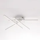 Elegante lámpara de cristal y metal fabricada en Italia para interiores refinados - Idra Viadurini