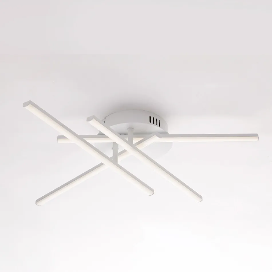 Elegante lámpara de cristal y metal fabricada en Italia para interiores refinados - Idra Viadurini