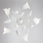 Elegante lámpara de cristal y metal Made in Italy para interiores refinados – Sirio Viadurini