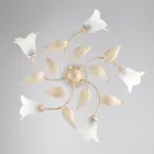 Elegante lámpara de cristal y metal Made in Italy para interiores refinados – Sirio Viadurini