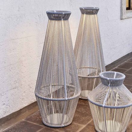 Lámpara de jardín en aluminio y fibra Made in Italy - Cricket de Varaschin Viadurini