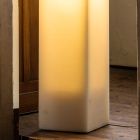 Lámpara de cera de alto diseño con efecto rayado Made in Italy - Dalila Viadurini