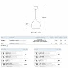 La lámpara de cerámica brilla Aldo Bernardi, con roseta 1 salida. Viadurini