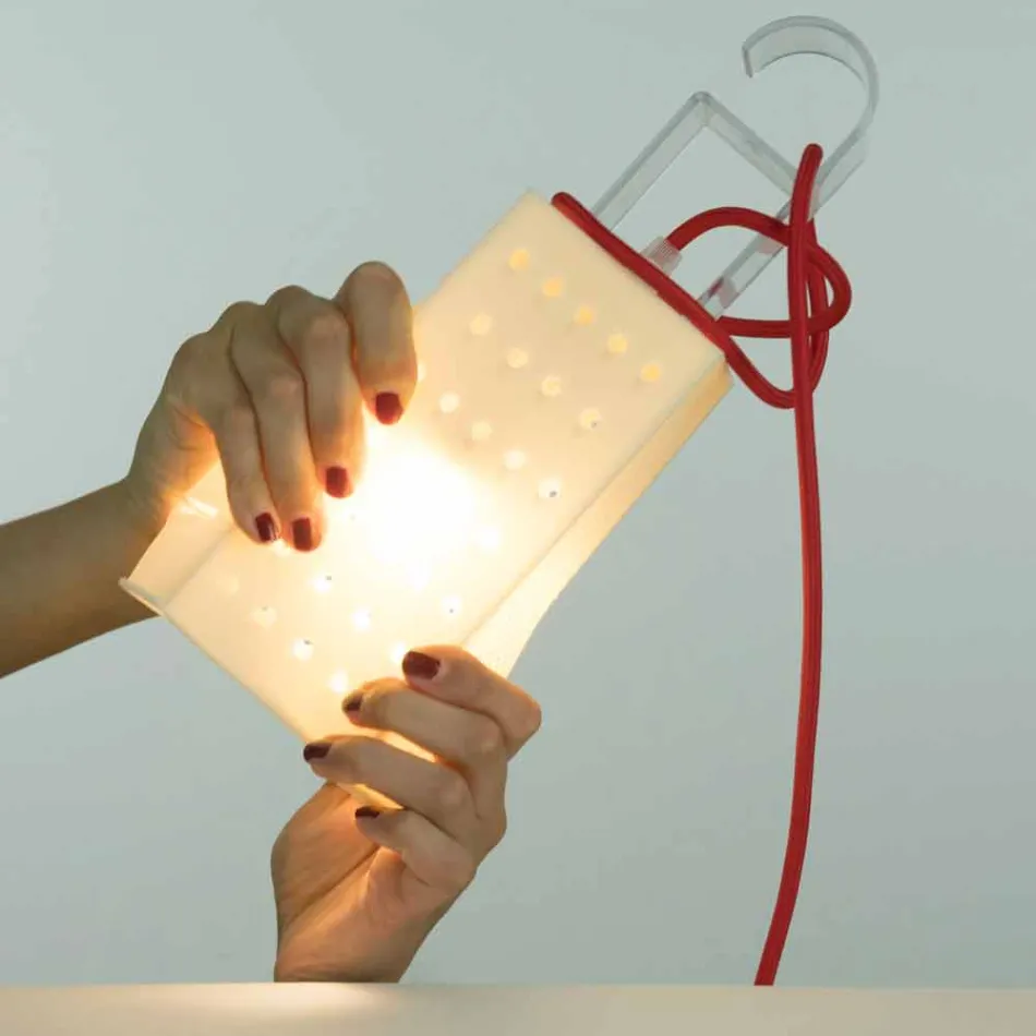 Lámpara de mesa laprene In-es.artdesign Modern Cacio & Pepe Viadurini