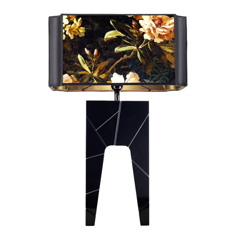 Grilli Zarafa hizo Italia mesita de noche de madera / lámpara de mesa Viadurini