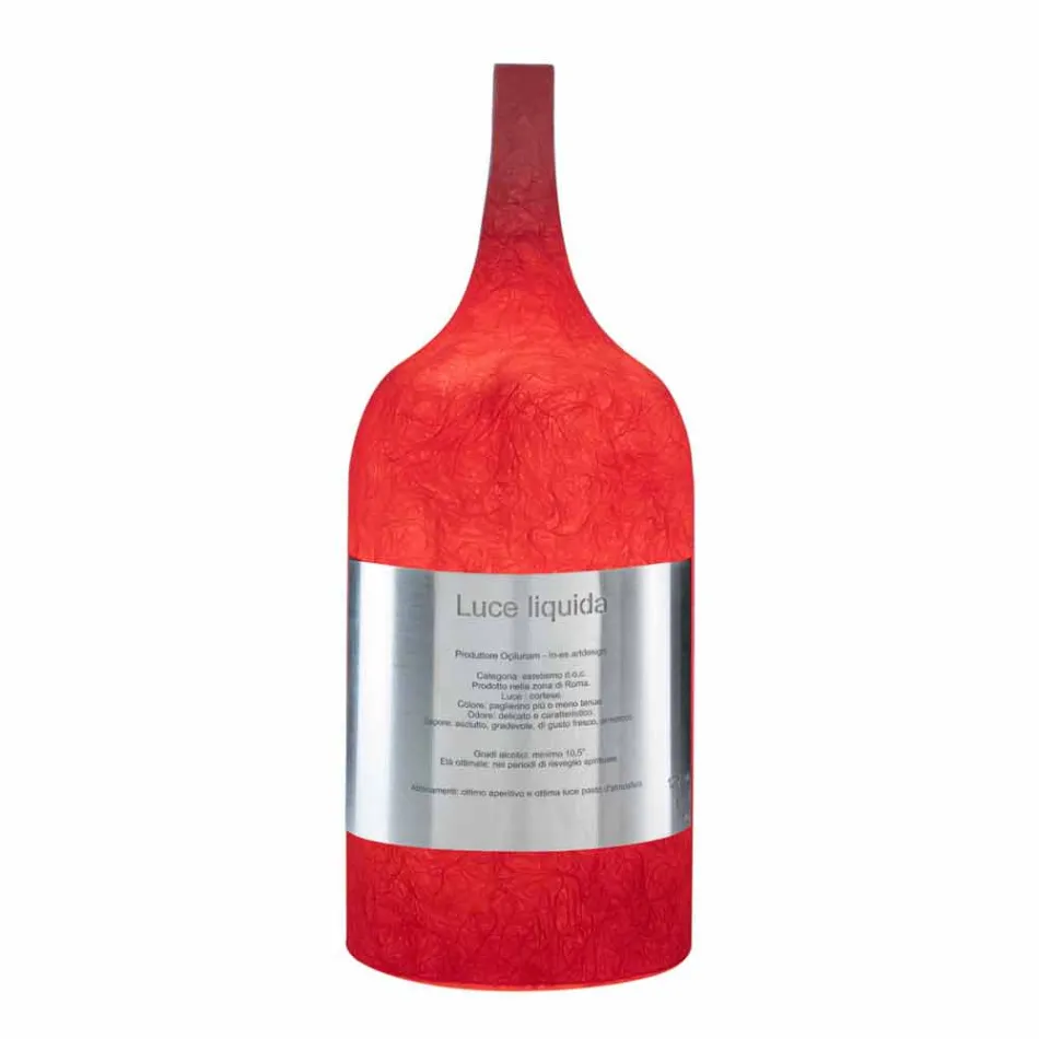 Lámpara de mesa en nebulita coloreada In-es.artdesign Luce Liquid1 Viadurini