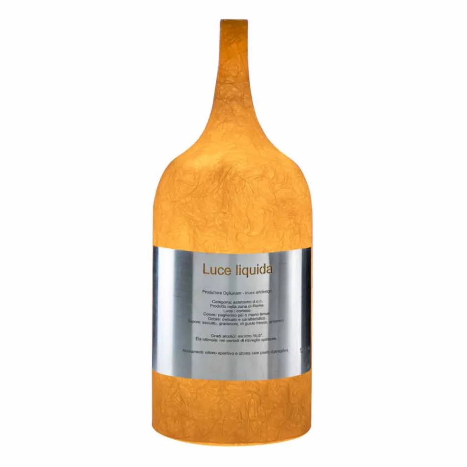 Lámpara de mesa en nebulita coloreada In-es.artdesign Luce Liquid1 Viadurini