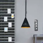 Lámpara colgante de resina In-es.artdesign Jazz Pizarra moderna Viadurini