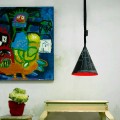 Lámpara colgante de resina In-es.artdesign Jazz Pizarra moderna