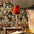 Grilli Snake tejido y lámpara de mesa hecho en Italia Viadurini