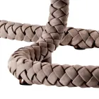 Grilli Snake tejido y lámpara de mesa hecho en Italia Viadurini