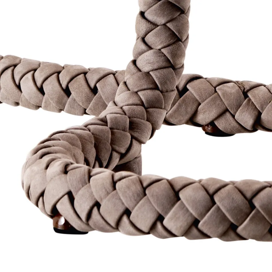 Grilli Snake tejido y lámpara de mesa hecho en Italia Viadurini