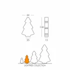 Lámpara de interior de mesa / suelo Slide Lightree Árbol de navidad hecho en Italia Viadurini