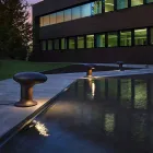 Lámpara de jardín LED con diseño de hierro fundido gris o marrón - Bitta by Il Fanale Viadurini