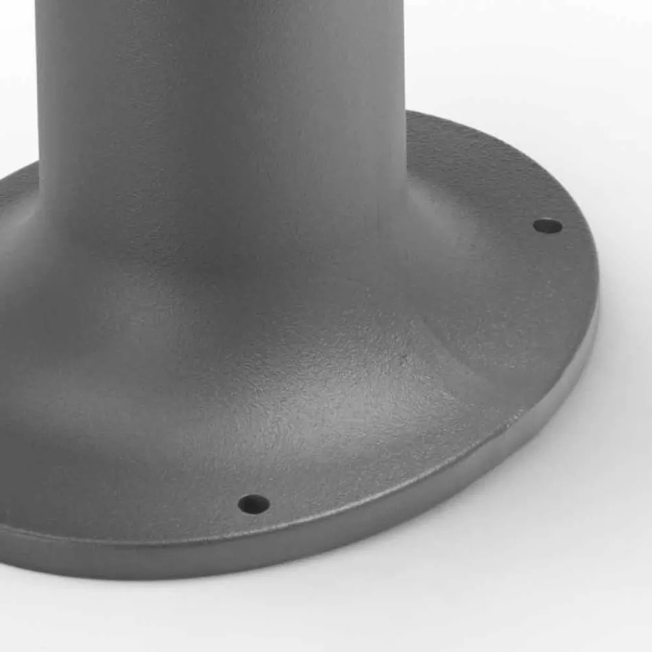 Lámpara de jardín LED con diseño de hierro fundido gris o marrón - Bitta by Il Fanale Viadurini