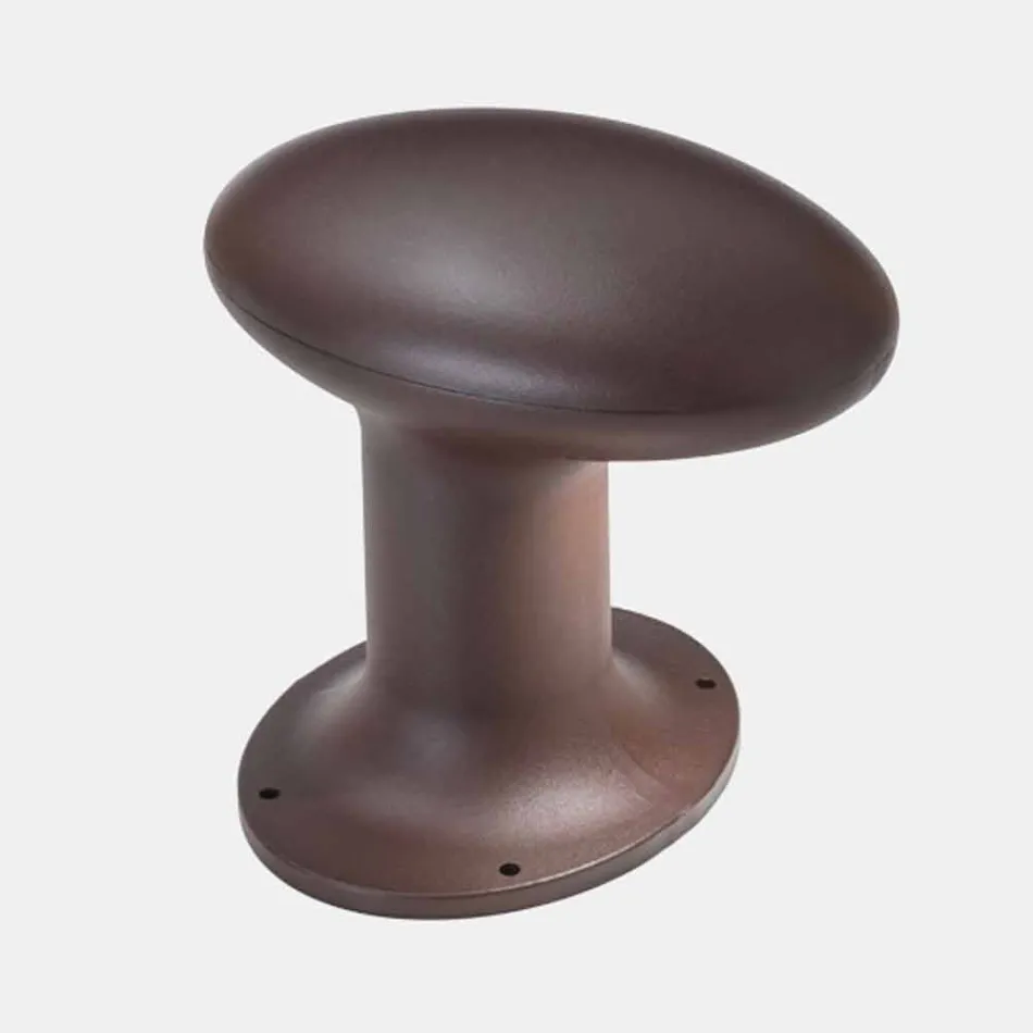 Lámpara de jardín LED con diseño de hierro fundido gris o marrón - Bitta by Il Fanale Viadurini