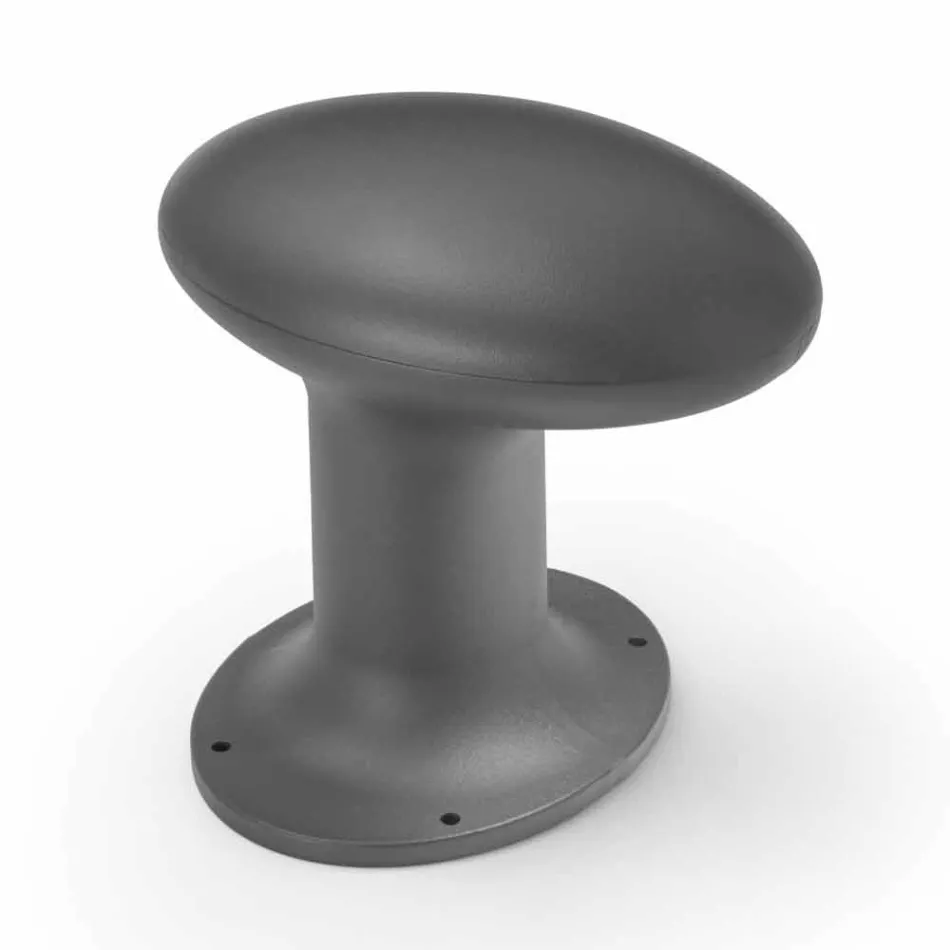 Lámpara de jardín LED con diseño de hierro fundido gris o marrón - Bitta by Il Fanale Viadurini