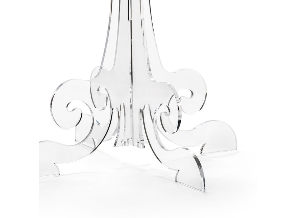 Lámpara de mesa Led en plexiglás transparente Made in Italy - Odette Viadurini
