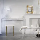 Lámpara de mesa Led en plexiglás transparente Made in Italy - Odette Viadurini