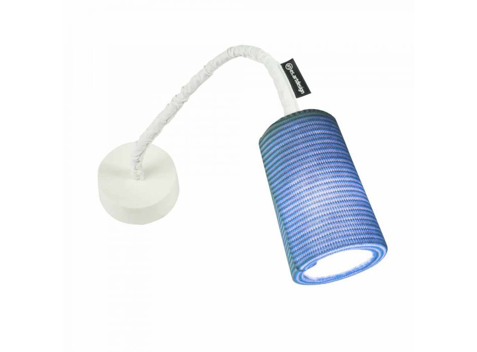 Lámpara de pared moderna In-es.artdesign Paint A Stripe nebulita y lana Viadurini