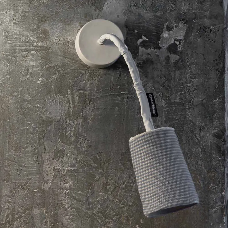 Lámpara de pared moderna In-es.artdesign Paint A Stripe nebulita y lana Viadurini