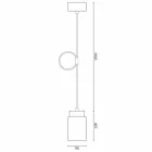 Lámpara de techo moderna en cerámica blanca hecha en Italia Asia. Viadurini