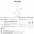 Lámpara moderna colgantes de cerámica La Lustri 9 Viadurini