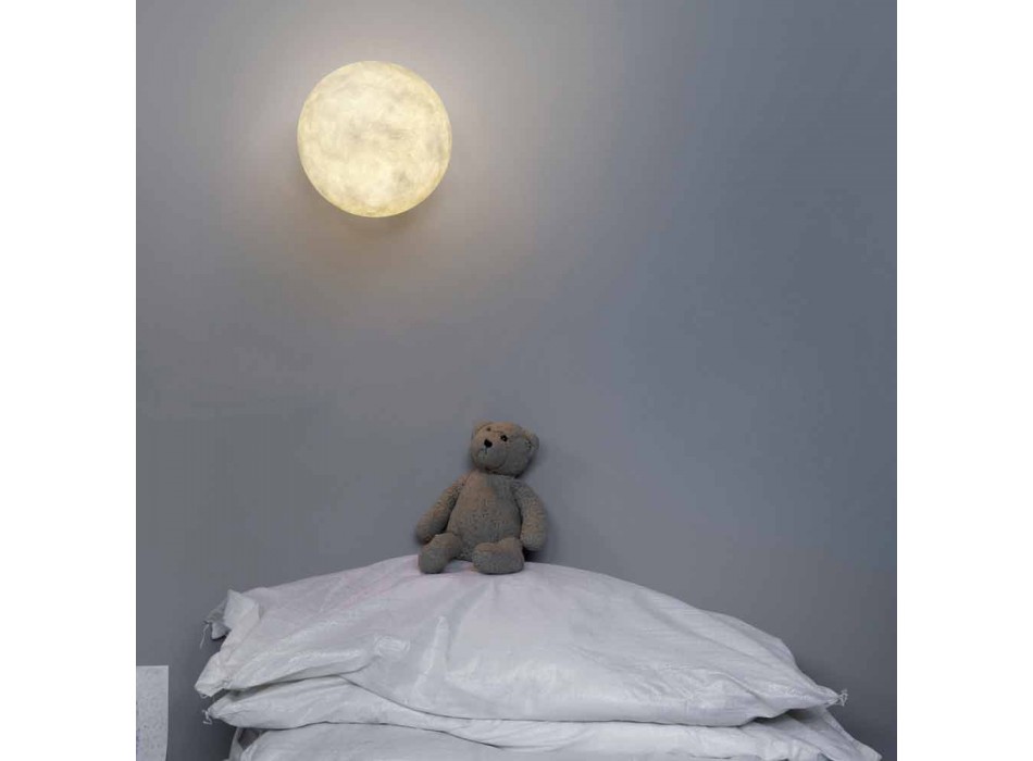 Lámpara de pared moderna In-es.artdesign A. Moon en nebulita Viadurini