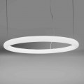 Lámpara de suspensión LED redonda de polietileno Made in Italy - Slide Giotto