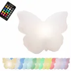Lámpara para exteriores o interiores, White Butterfly Modern Design - Farfallastar Viadurini