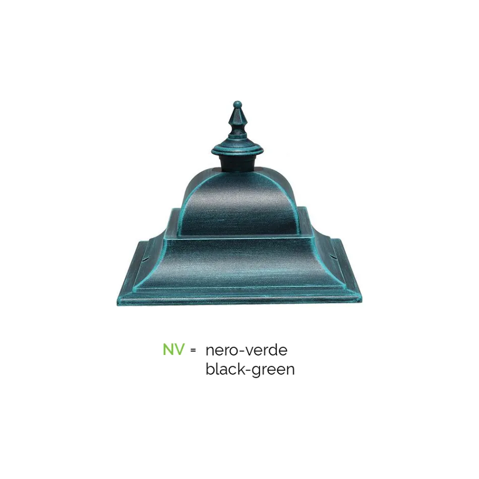 Lámpara de exterior vintage en aluminio y vidrio Made in Italy - Bonaria Viadurini