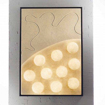 Lámpara de pared / de diseño moderno / de panel In-es.artdesign Ten Moons nebulite Viadurini