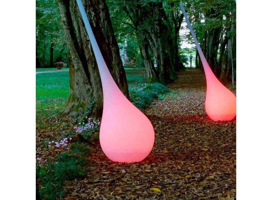 Lámpara de pie RGB Jarrón de decoración con diseño de plástico - Ampolla de Myyour Viadurini