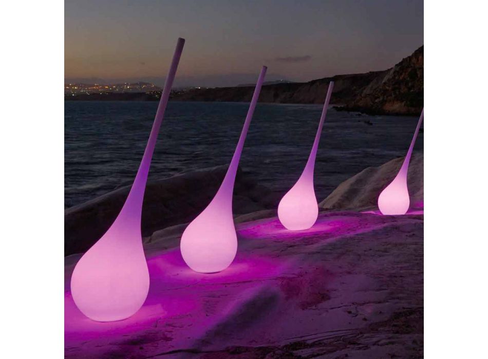 Lámpara de pie RGB Jarrón de decoración con diseño de plástico - Ampolla de Myyour Viadurini
