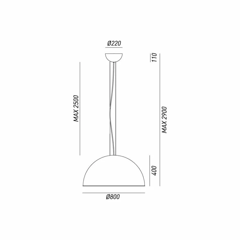 rústico lámpara Ø80 cm Galileo Il Fanale Viadurini