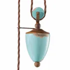 país y la lámpara en el metal y artes de cerámica Evelyn Viadurini