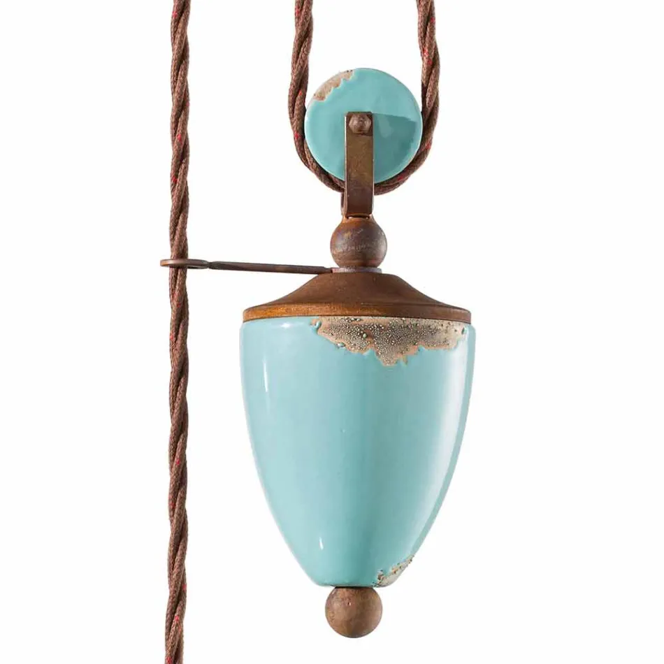 país y la lámpara en el metal y artes de cerámica Evelyn Viadurini