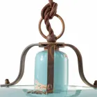 país y la lámpara en el metal y artes de cerámica Evelyn Viadurini