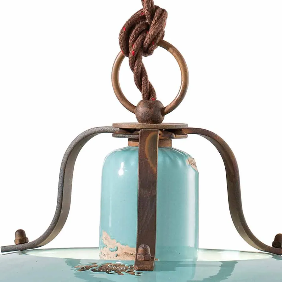 país y la lámpara en el metal y artes de cerámica Evelyn Viadurini