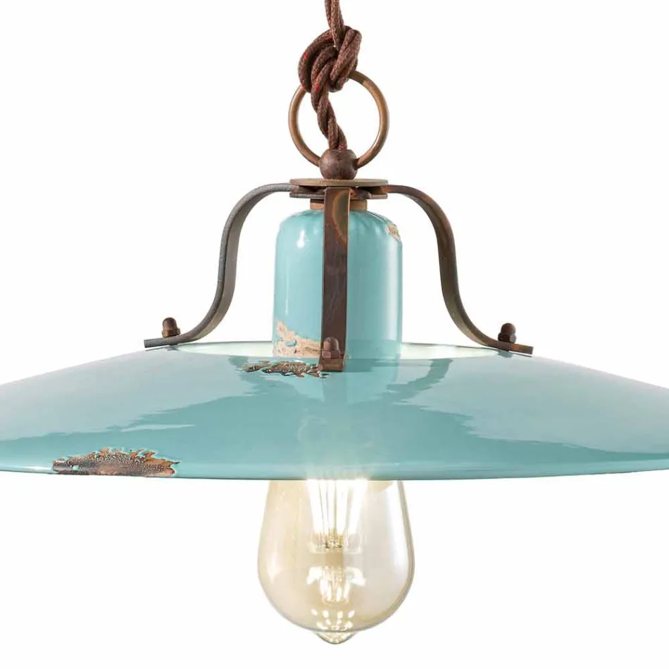 país y la lámpara en el metal y artes de cerámica Evelyn Viadurini