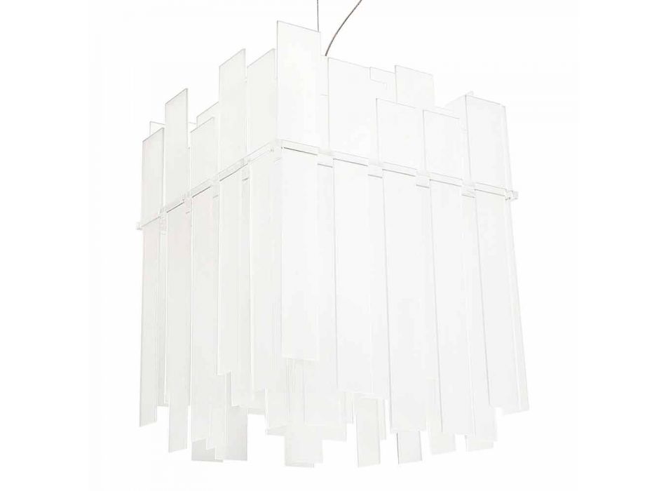 Lámpara colgante blanca de diseño moderno Ketty 60x60cm hecha en Italia Viadurini