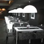 Lámpara de suspensión de color Slide Cupole de polietileno fabricada en Italia. Viadurini