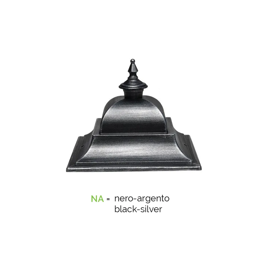 Lámpara de suspensión para exterior en aluminio y vidrio Made in Italy - Bonaria Viadurini